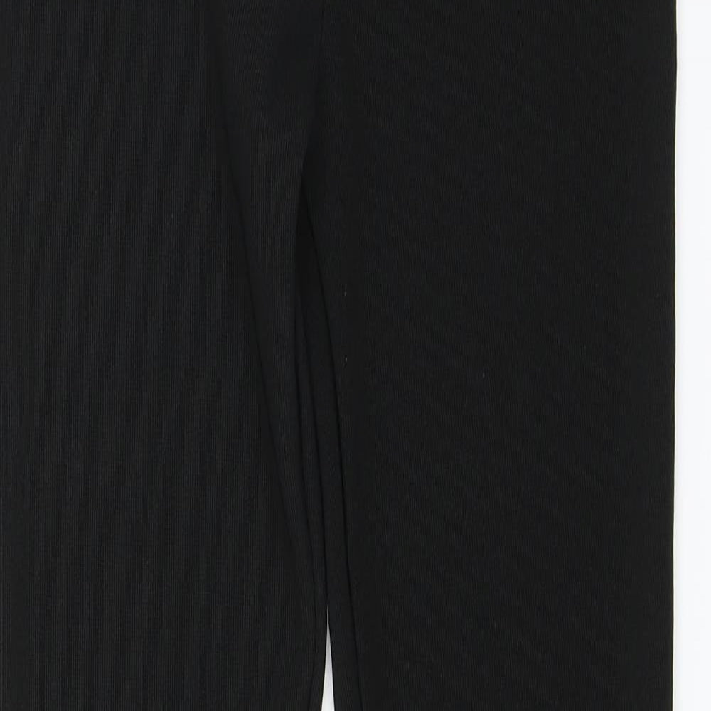 Preworn Womens Black   Jogger Leggings Size 8 L27 in