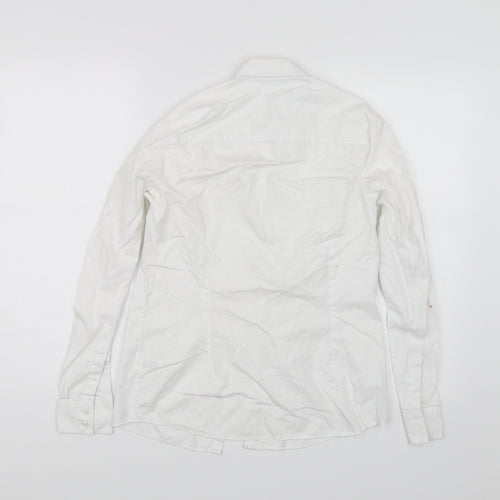 NEXT Womens White   Basic Button-Up Size 8