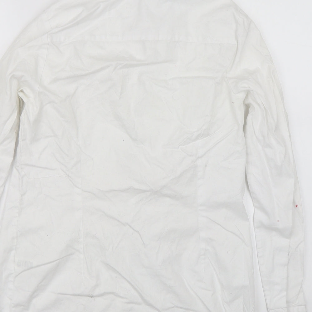 NEXT Womens White   Basic Button-Up Size 8