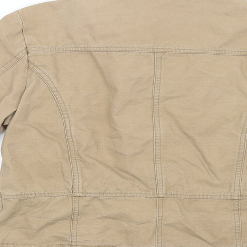 ervie Womens Beige   Biker Coat Size 14