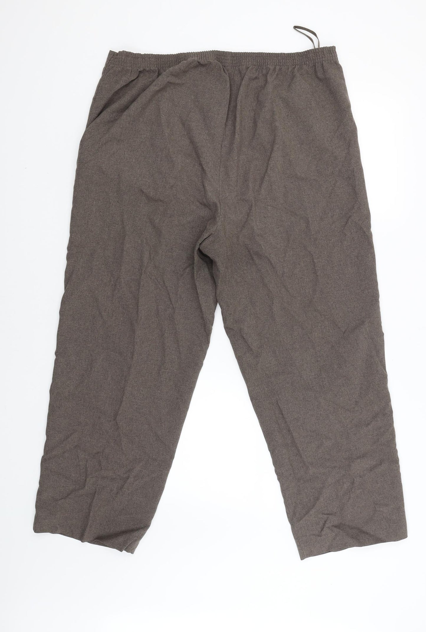 Bonmarché Womens Brown   Capri Trousers Size 18 L26 in