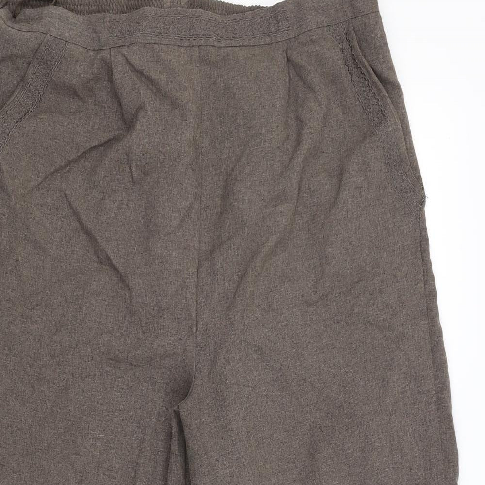 Bonmarché Womens Brown   Capri Trousers Size 18 L26 in