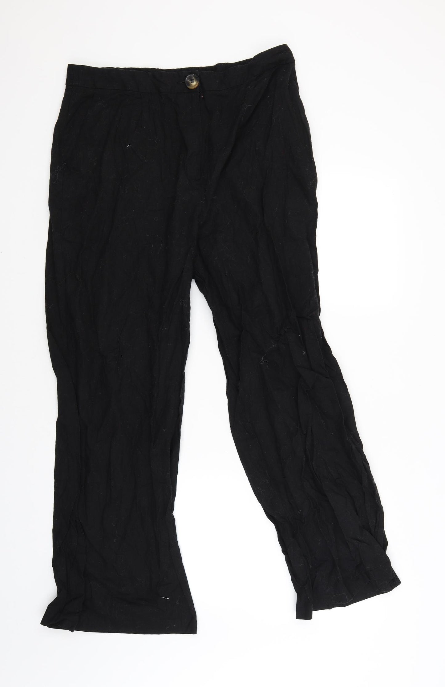ASOS Womens Black   Capri Trousers Size 16 L27 in