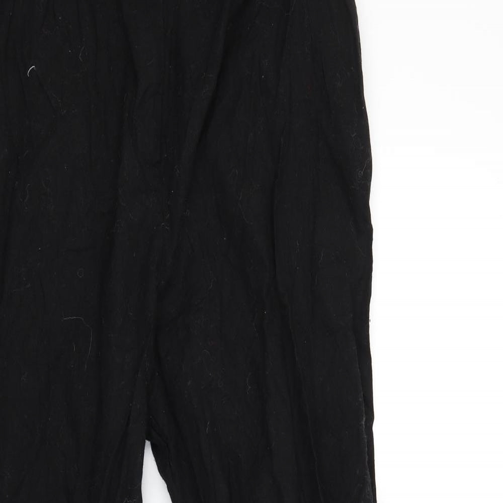 ASOS Womens Black   Capri Trousers Size 16 L27 in