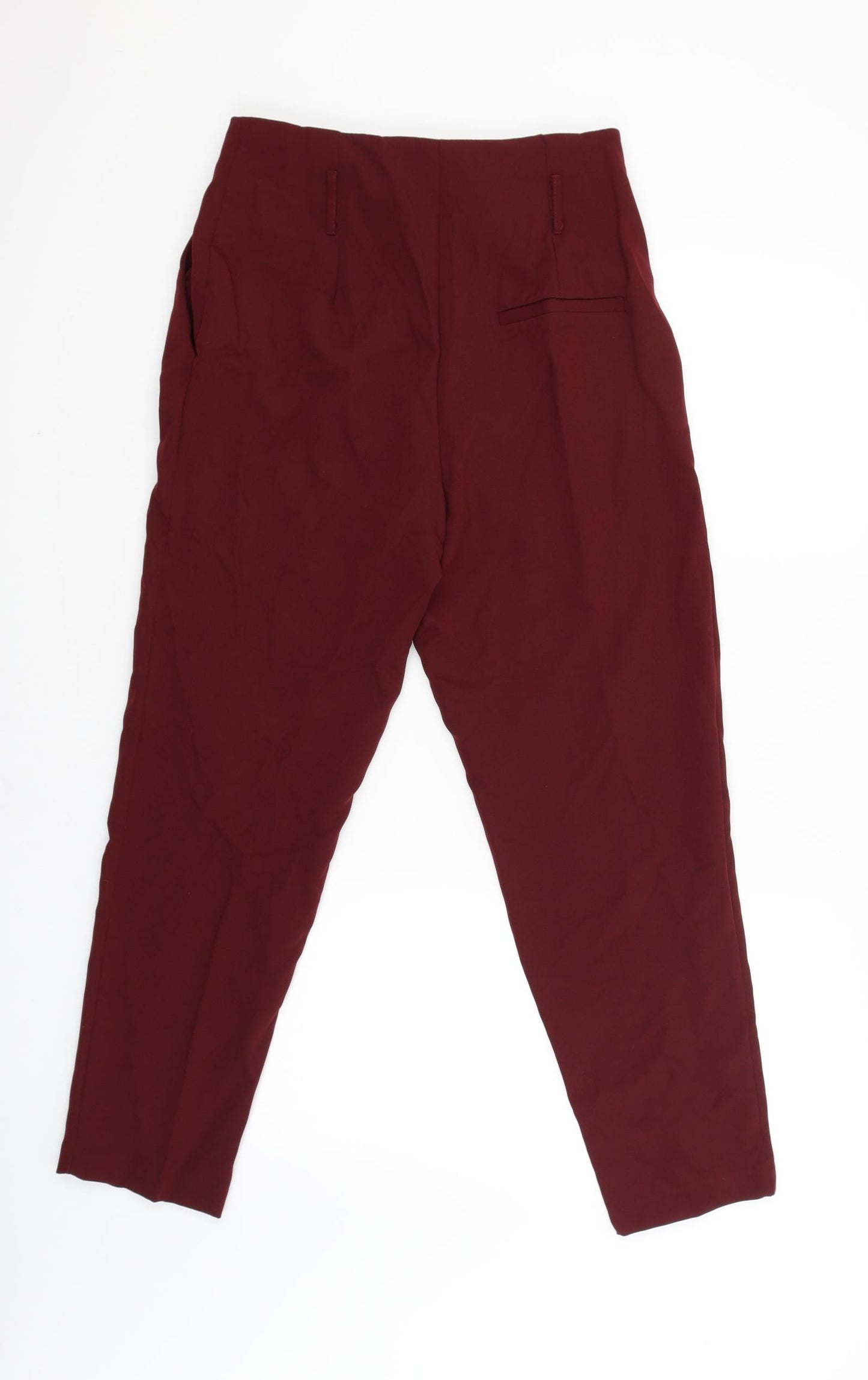 New Look Womens Red   Carrot Trousers Size 12 L26 in