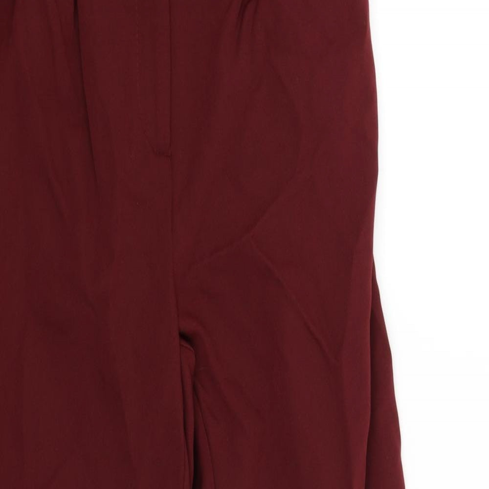 New Look Womens Red   Carrot Trousers Size 12 L26 in