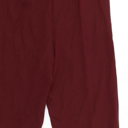 New Look Womens Red   Carrot Trousers Size 12 L26 in