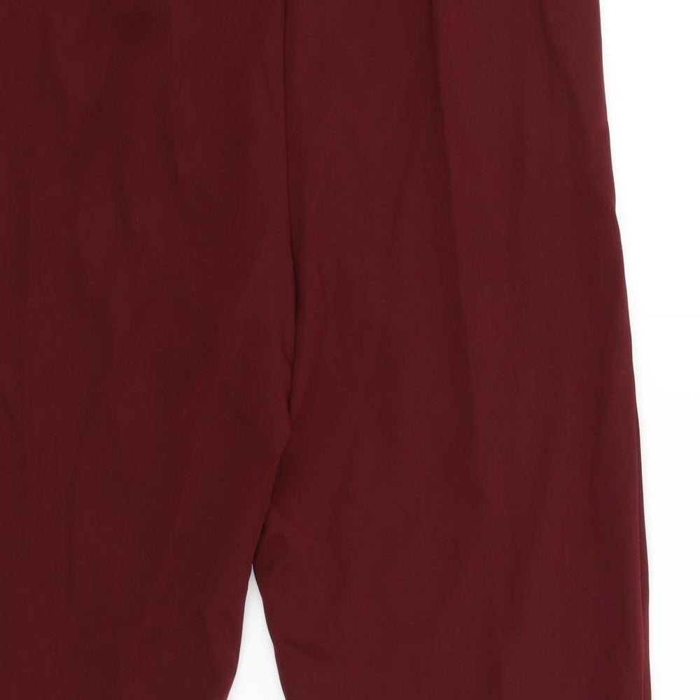 New Look Womens Red   Carrot Trousers Size 12 L26 in