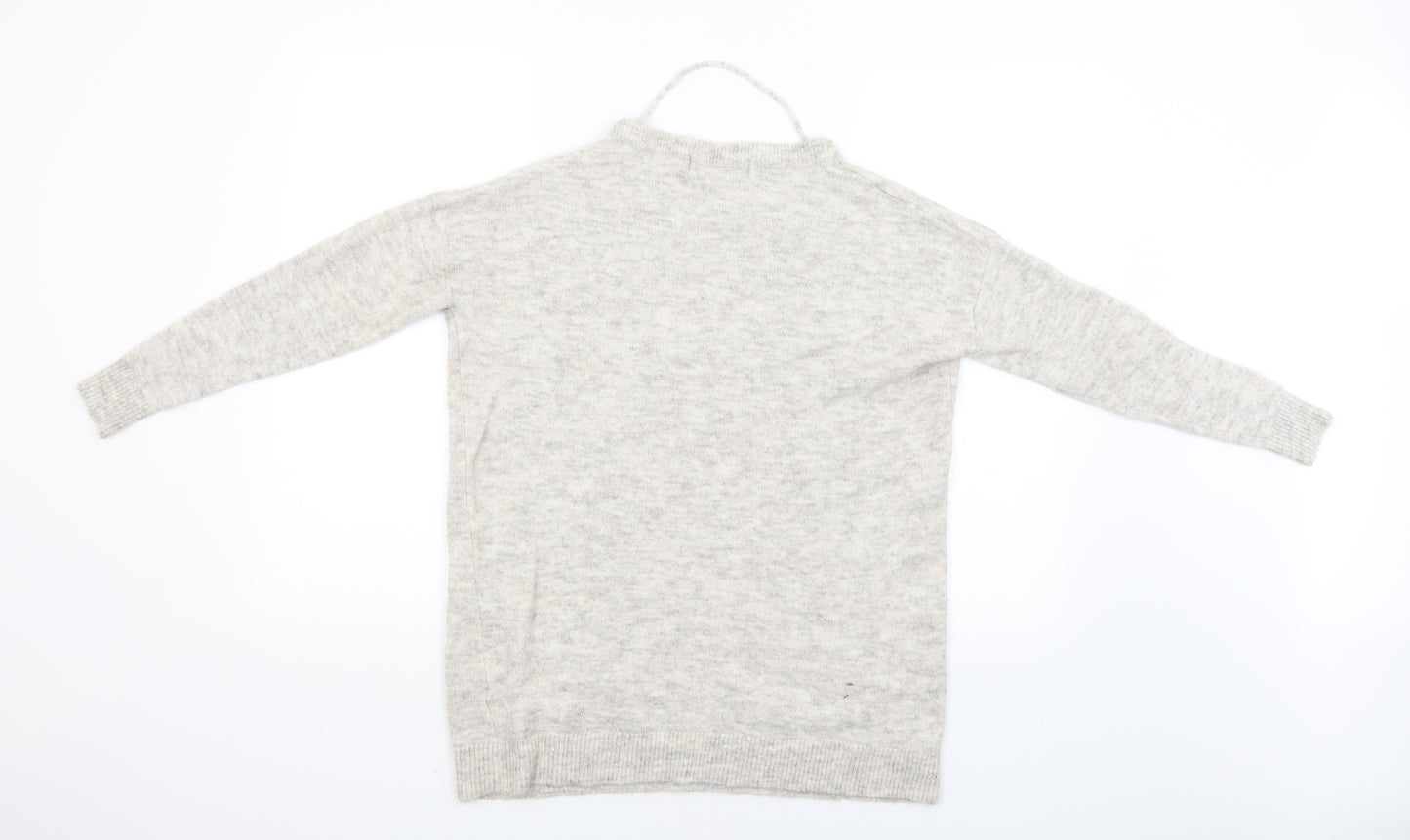 VERO MODA Womens Grey   Pullover Jumper Size M