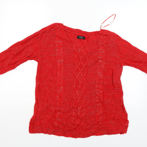 Papaya Womens Red   Pullover Jumper Size 16