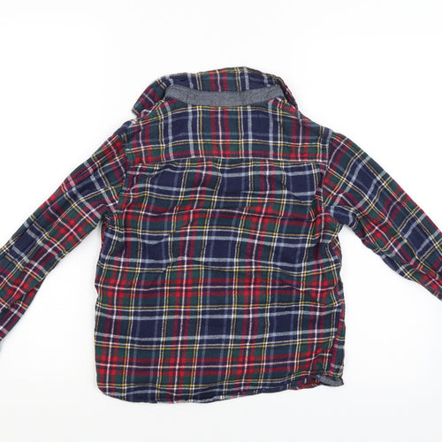 TU Boys Multicoloured Check  Cardigan Jumper Size 10 Years