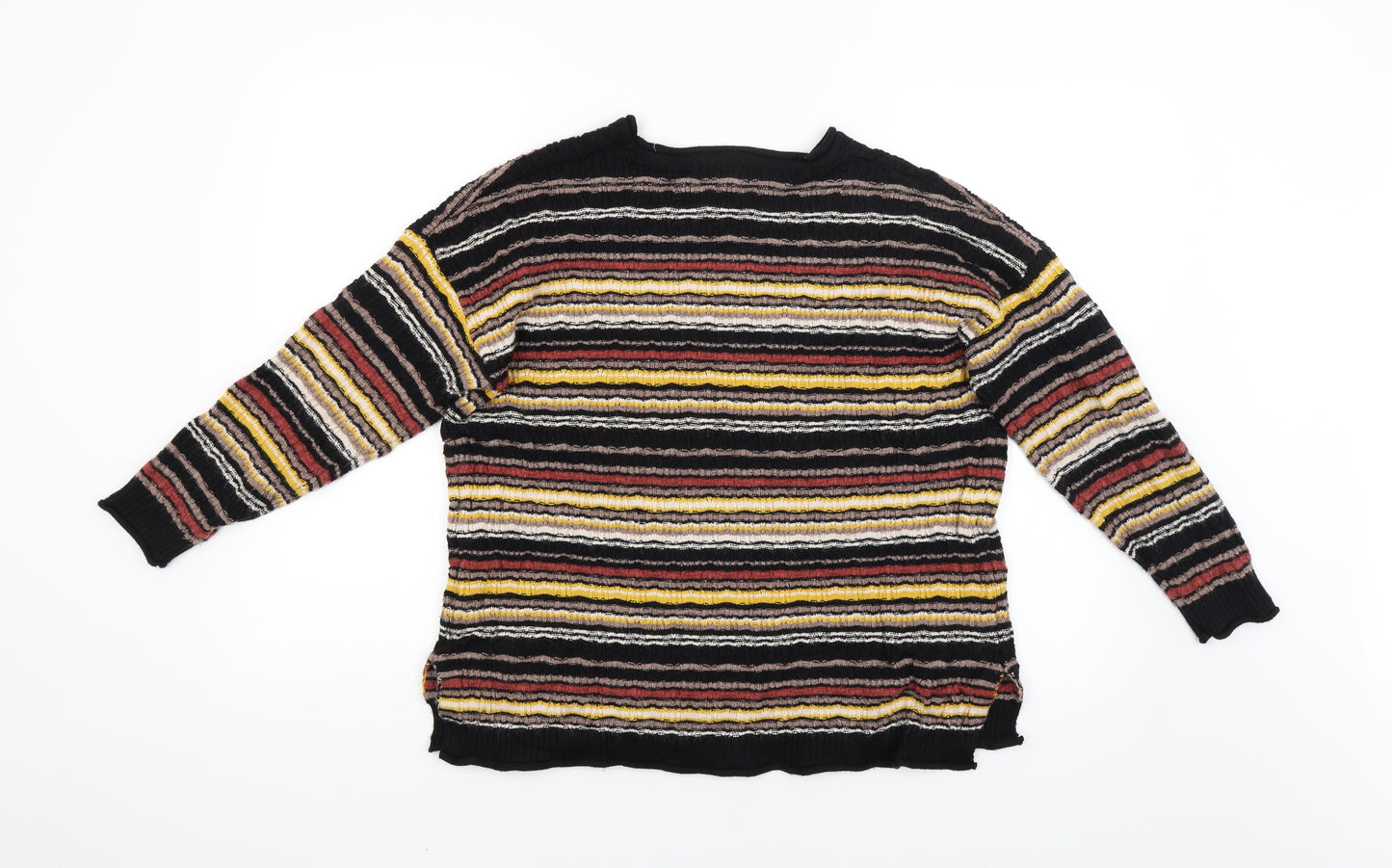 Apricot Womens Multicoloured Striped  Pullover Jumper Size 12