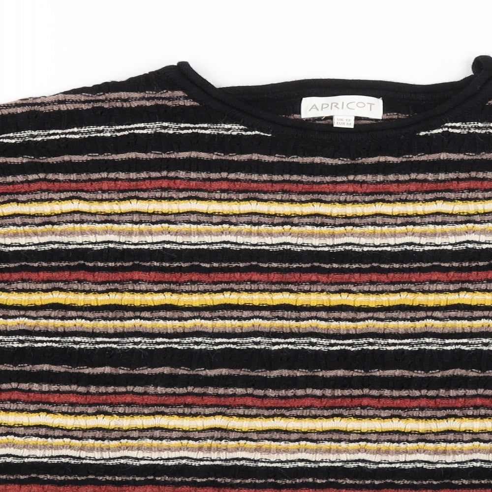 Apricot Womens Multicoloured Striped  Pullover Jumper Size 12