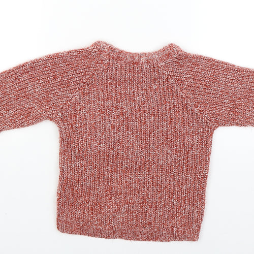 Baby M&Co Boys Red   Pullover Jumper Size 2-3 Years