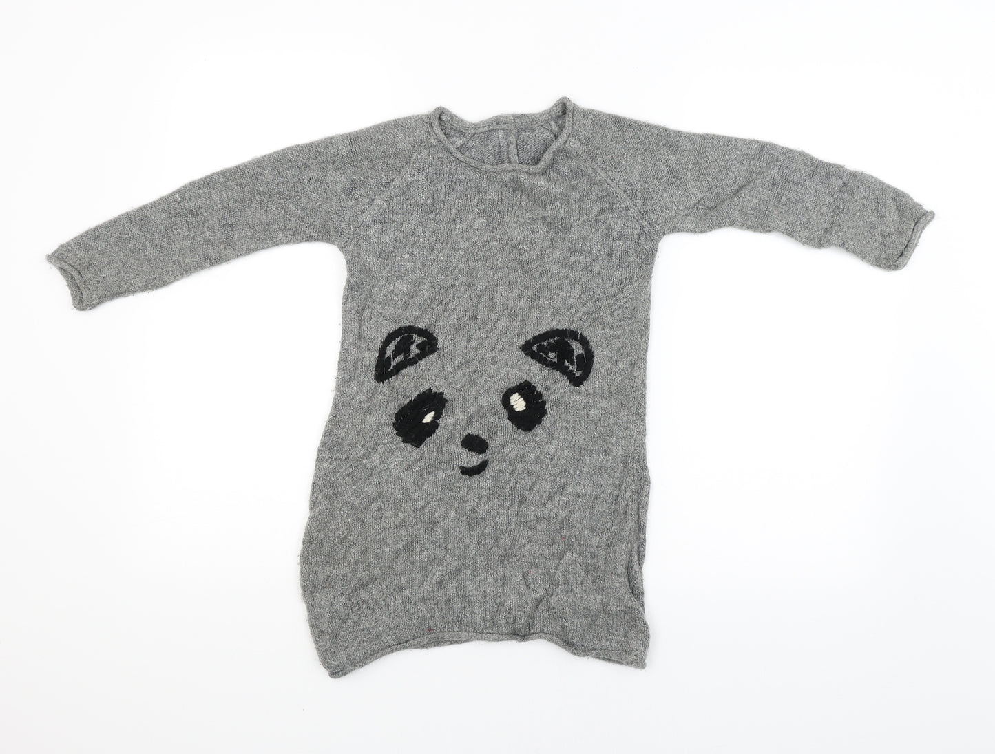Mothercare Girls Grey   Pullover Jumper Size 8 Years
