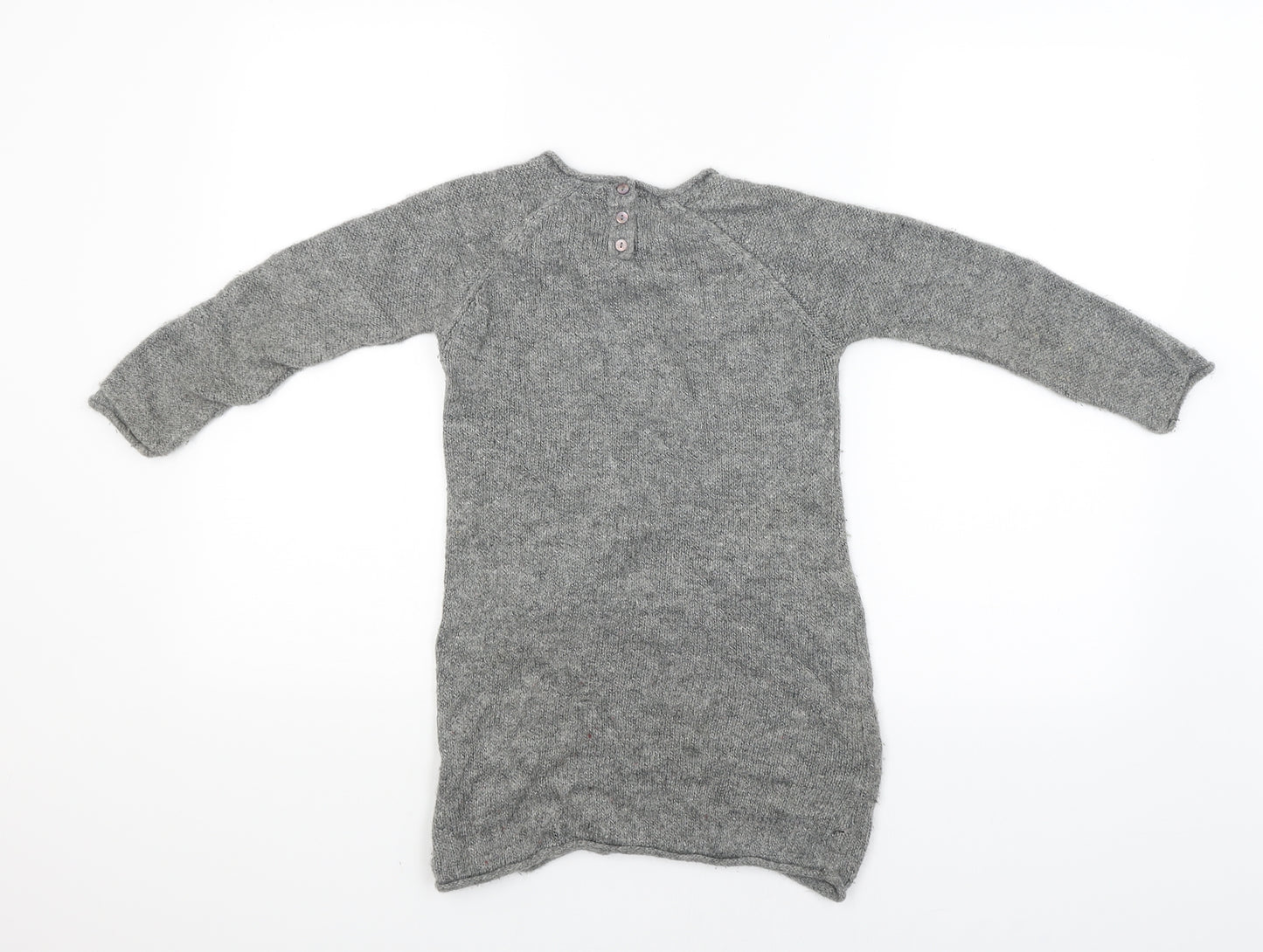 Mothercare Girls Grey   Pullover Jumper Size 8 Years