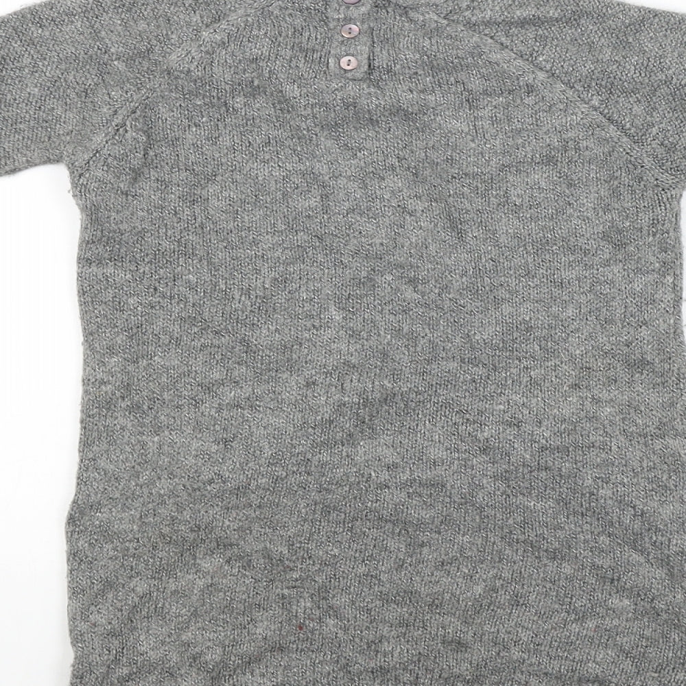 Mothercare Girls Grey   Pullover Jumper Size 8 Years