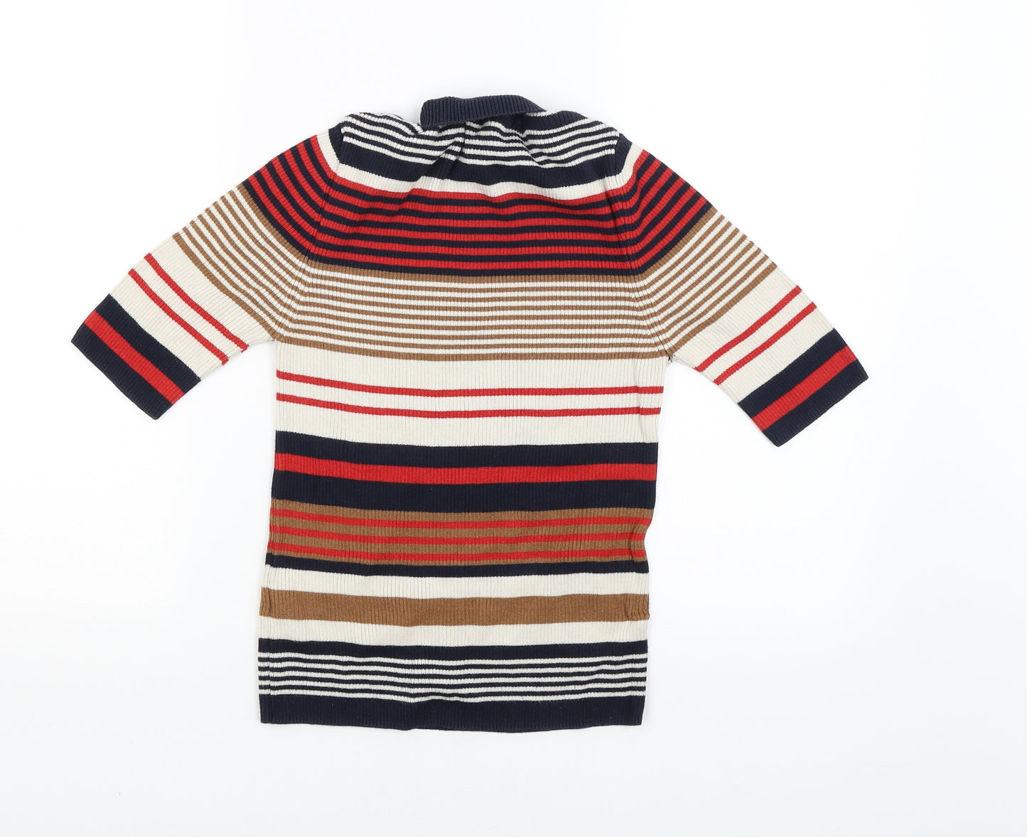 Miss Selfridge Womens Multicoloured Striped  Pullover Jumper Size 12