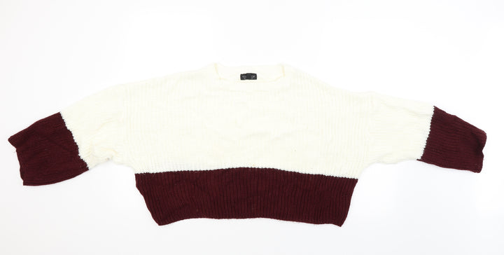 Topshop Womens White   Pullover Jumper Size 8