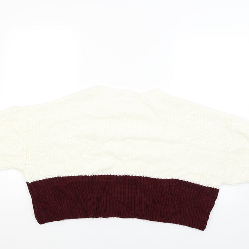 Topshop Womens White   Pullover Jumper Size 8