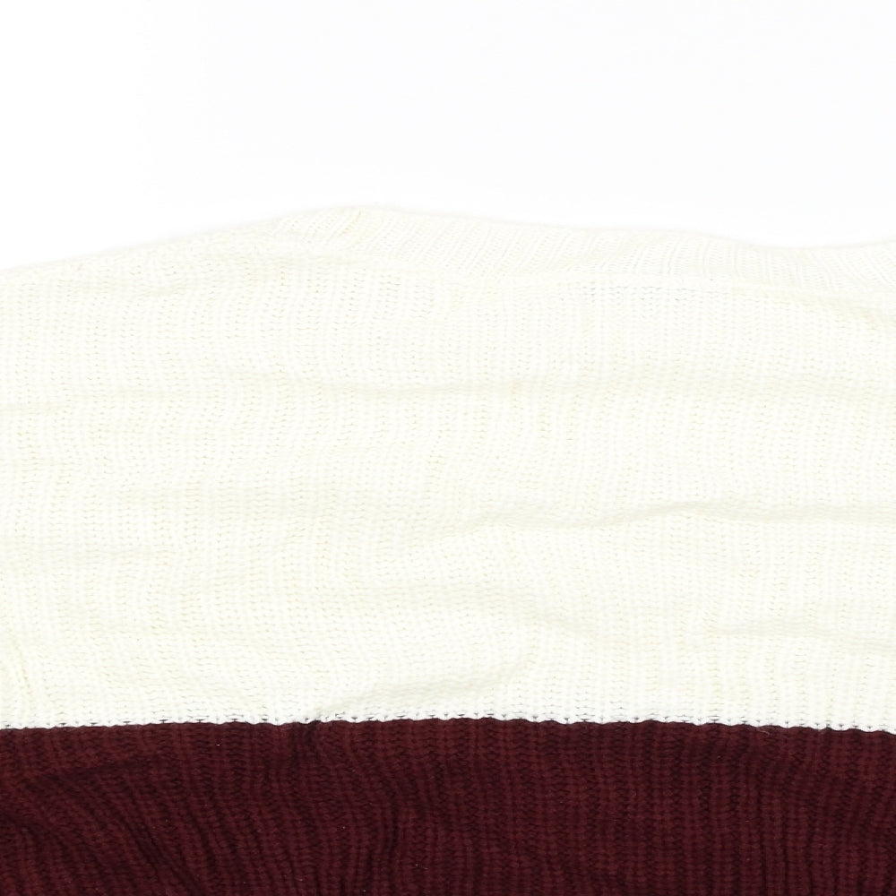 Topshop Womens White   Pullover Jumper Size 8