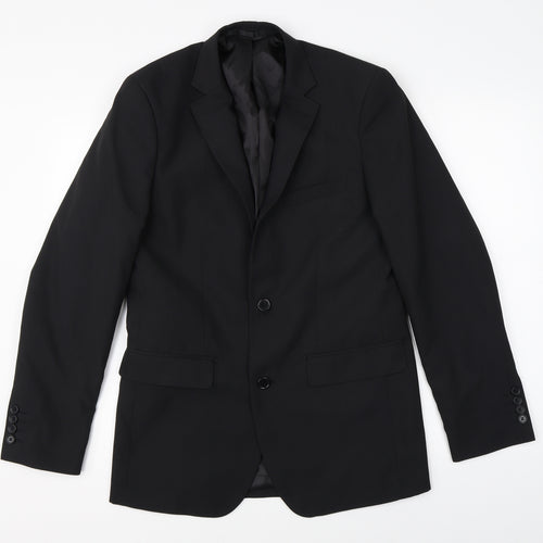 Cedar Wood State Mens Black   Jacket Suit Jacket Size 36
