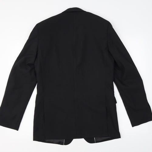 Cedar Wood State Mens Black   Jacket Suit Jacket Size 36