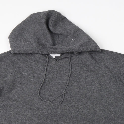 Maison Cinqcent Womens Grey   Pullover Hoodie Size 12