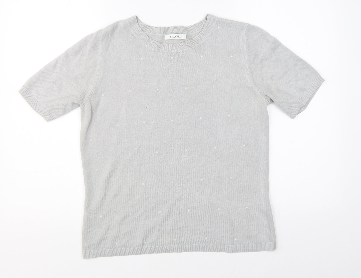 Marks & Spencer Womens Grey   Basic T-Shirt Size 10