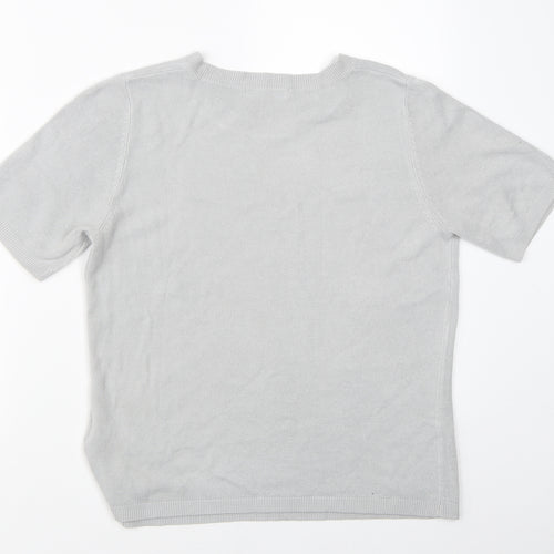 Marks & Spencer Womens Grey   Basic T-Shirt Size 10