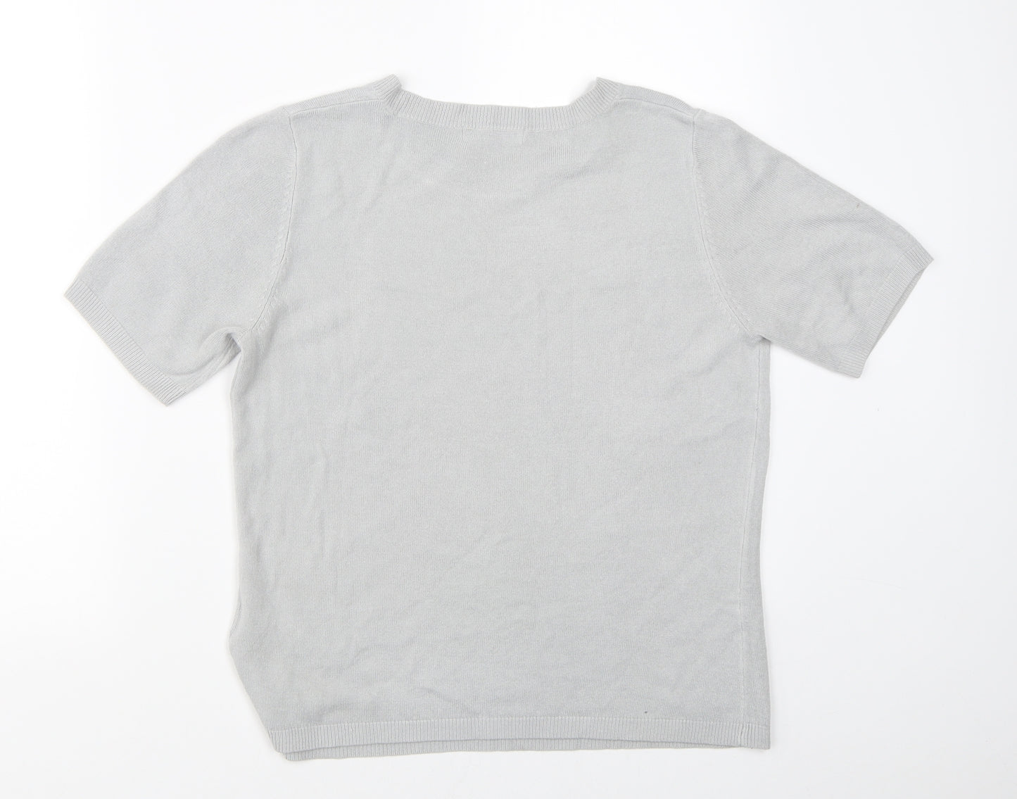 Marks & Spencer Womens Grey   Basic T-Shirt Size 10