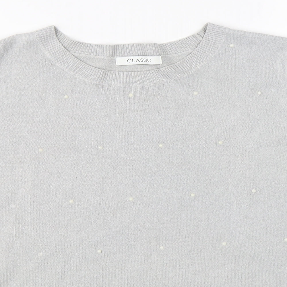 Marks & Spencer Womens Grey   Basic T-Shirt Size 10