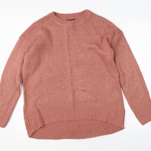 New Look Mens Red  Knit Pullover Jumper Size M