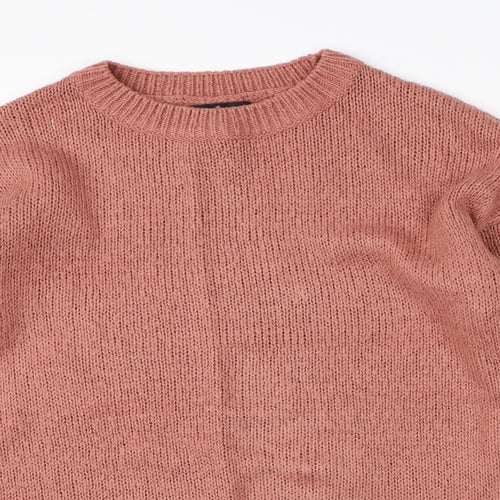 New Look Mens Red  Knit Pullover Jumper Size M