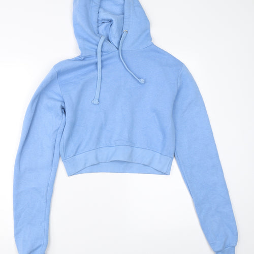 Saw It First Womens Blue   Pullover Hoodie Size 6  - croppe