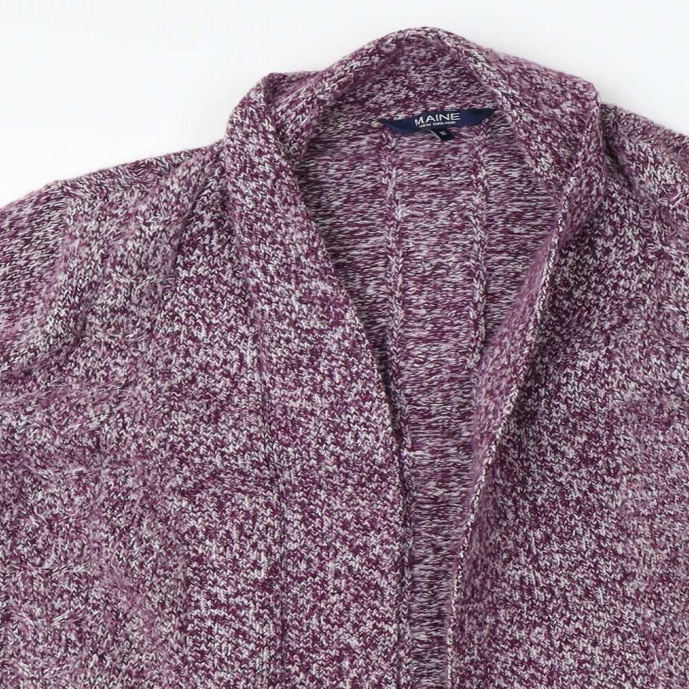 Maine Womens Purple   Cardigan Jumper Size 16