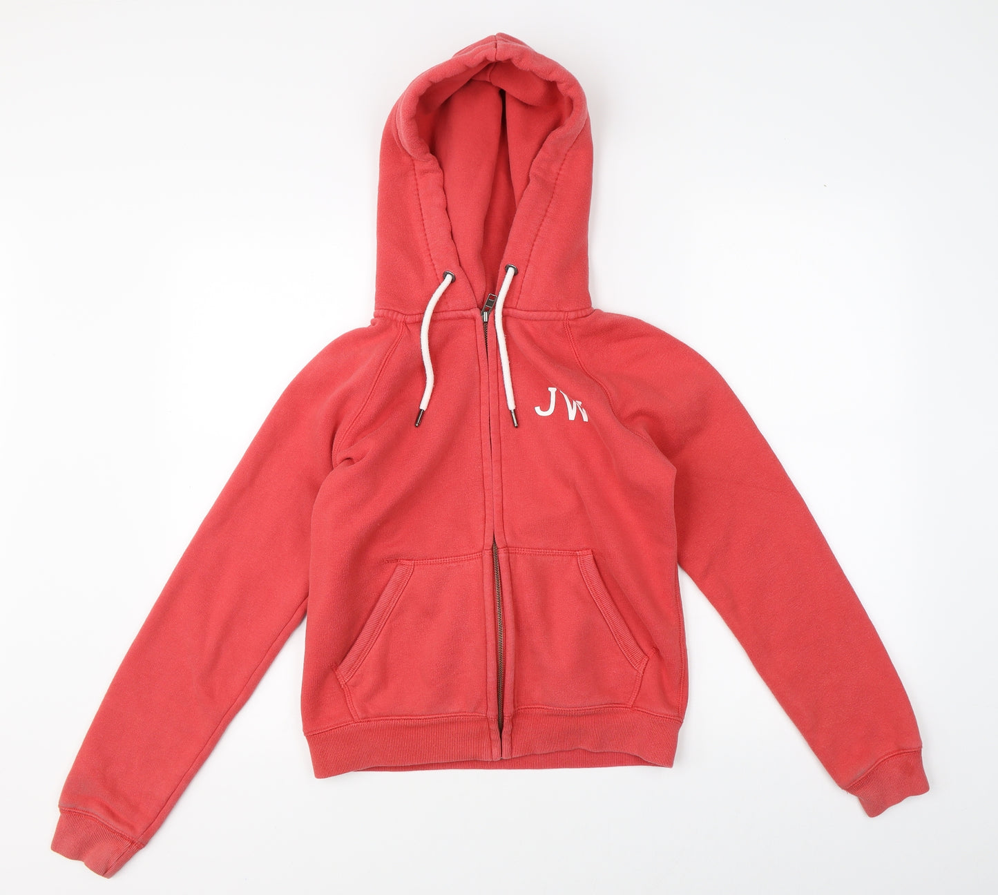 Jack Wills Womens Red   Full Zip Hoodie Size 6