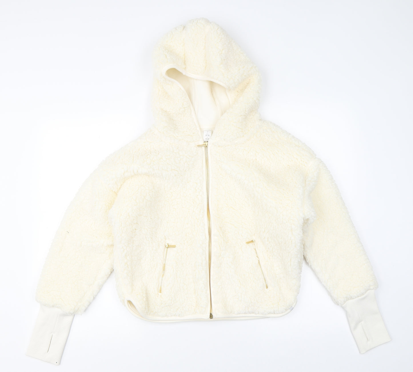 Marika Womens Beige   Full Zip Jumper Size S