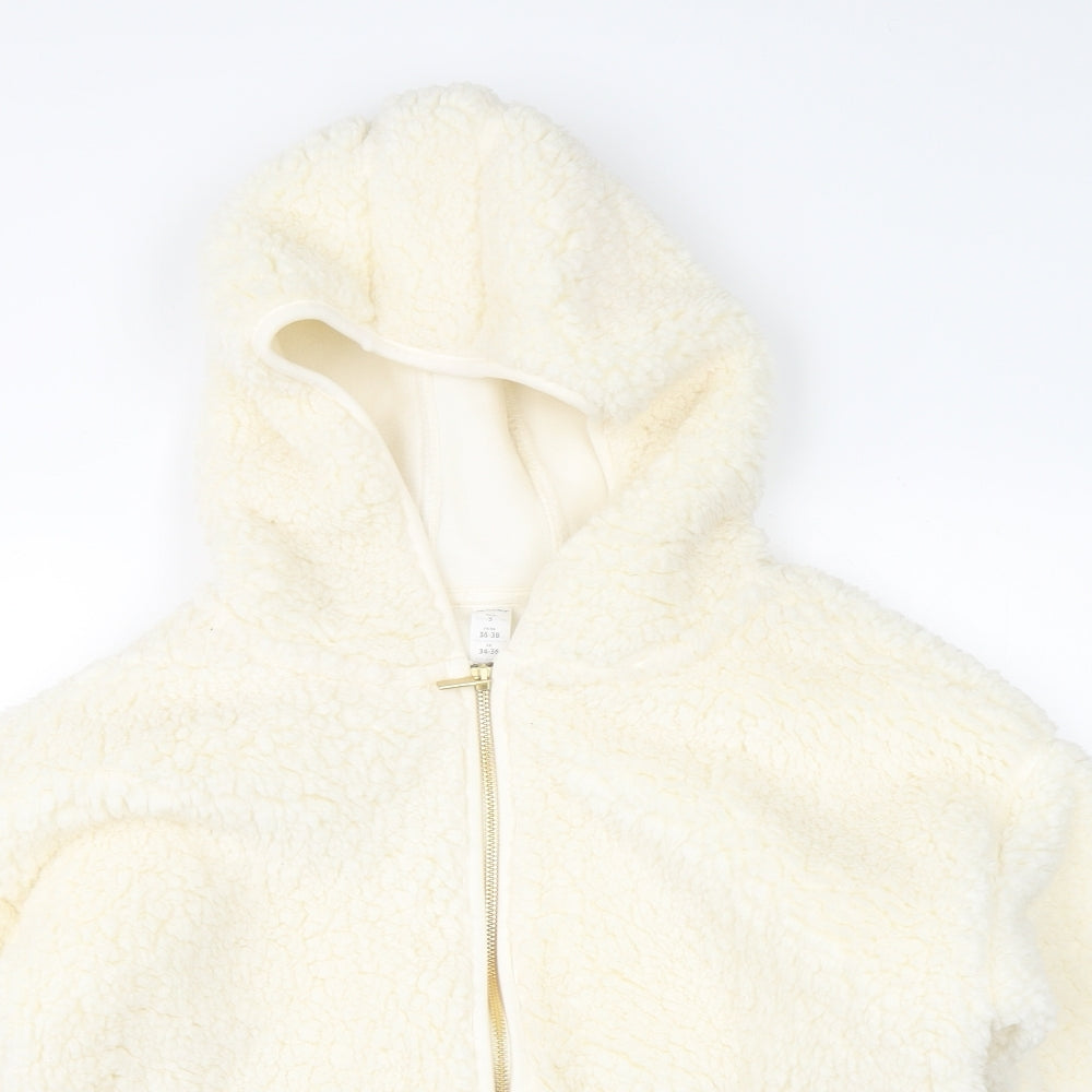 Marika Womens Beige   Full Zip Jumper Size S