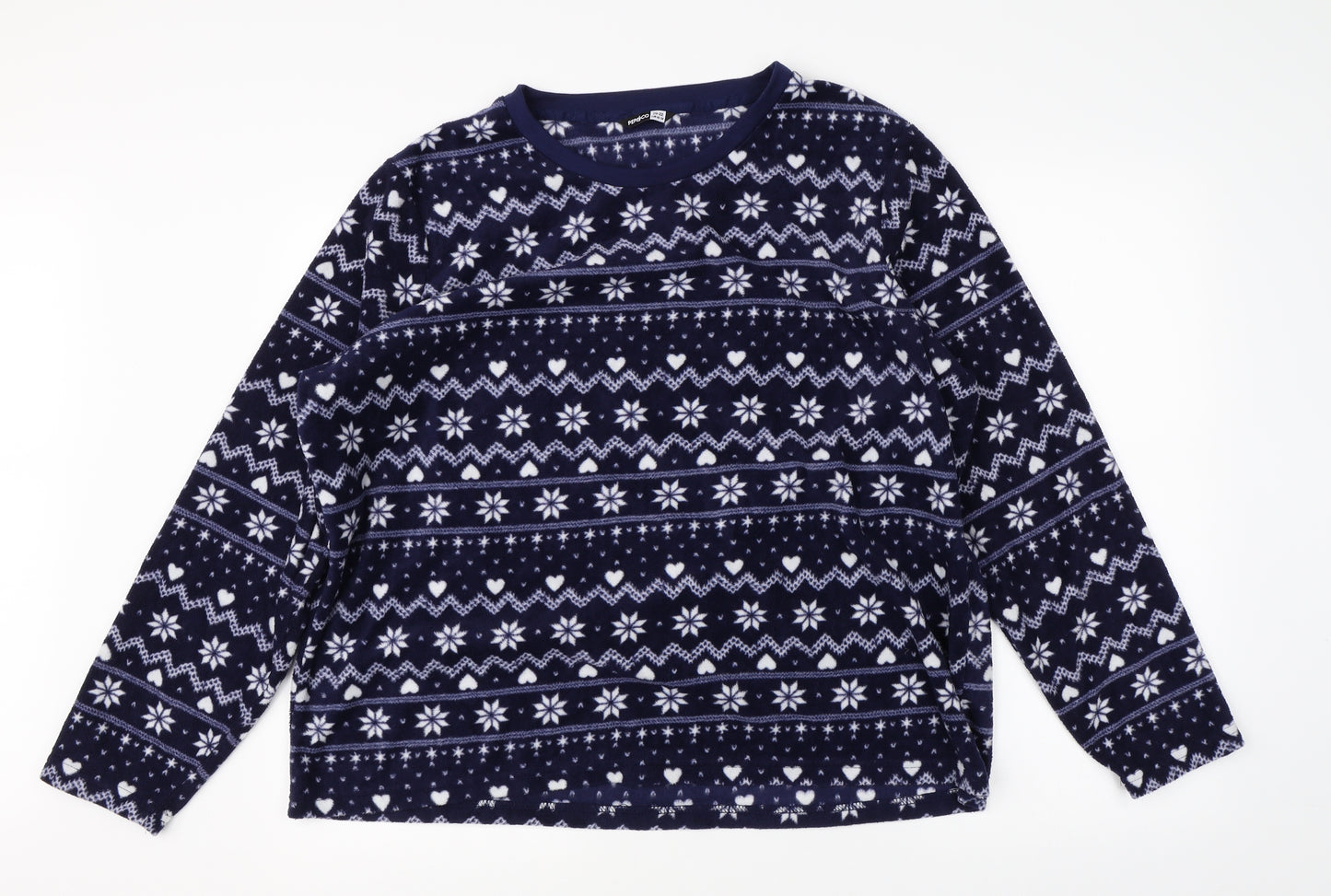 Pep & Co Womens Blue Fair Isle  Pullover Jumper Size 22  - christmas