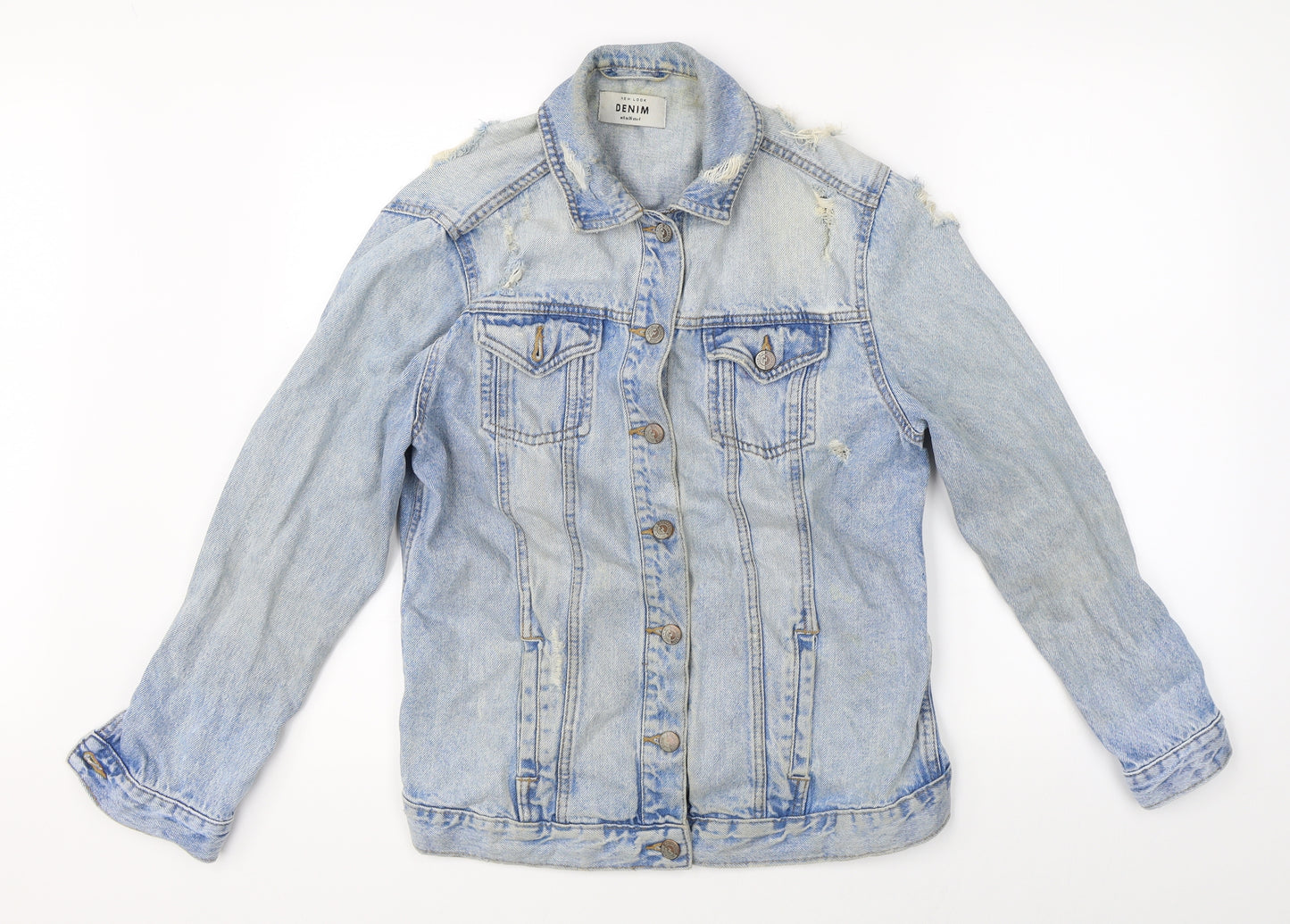 New Look Womens Blue  Denim Jacket  Size 8
