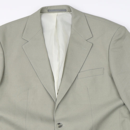 Wellington Mens Green   Jacket Suit Jacket Size 44