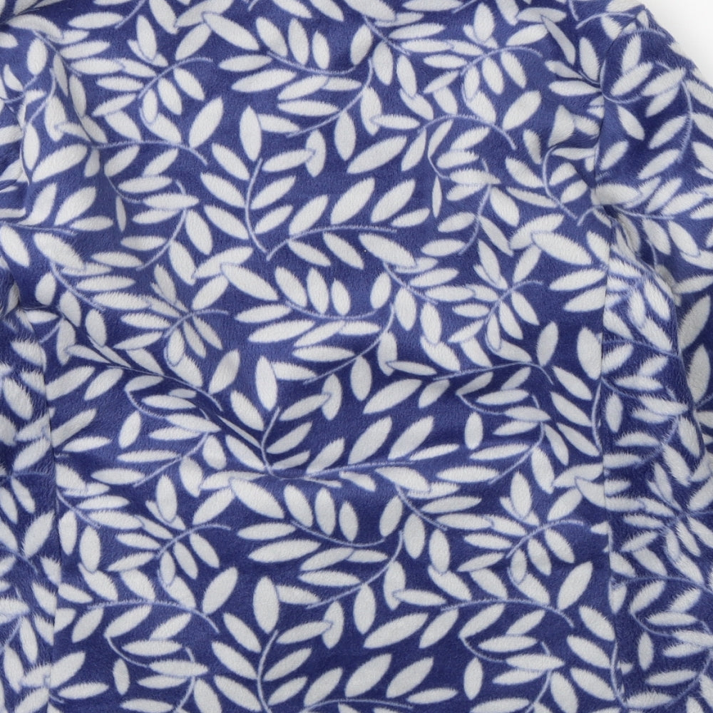 Julipa Womens Blue Floral  Full Zip Jumper Size 14