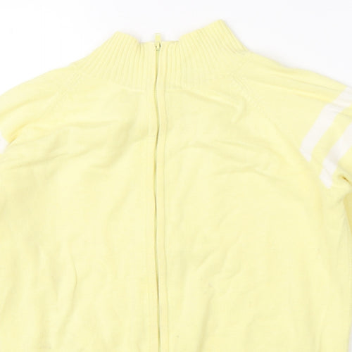 Look Womens Yellow   Full Zip Jumper Size 8