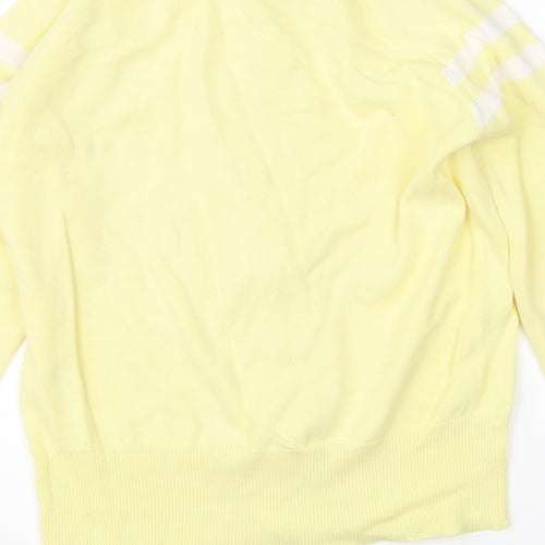 Look Womens Yellow   Full Zip Jumper Size 8
