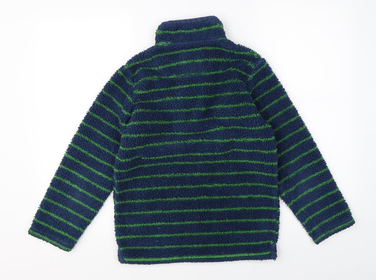 Little Joule Boys Blue Striped  Pullover Jumper Size 9-10 Years