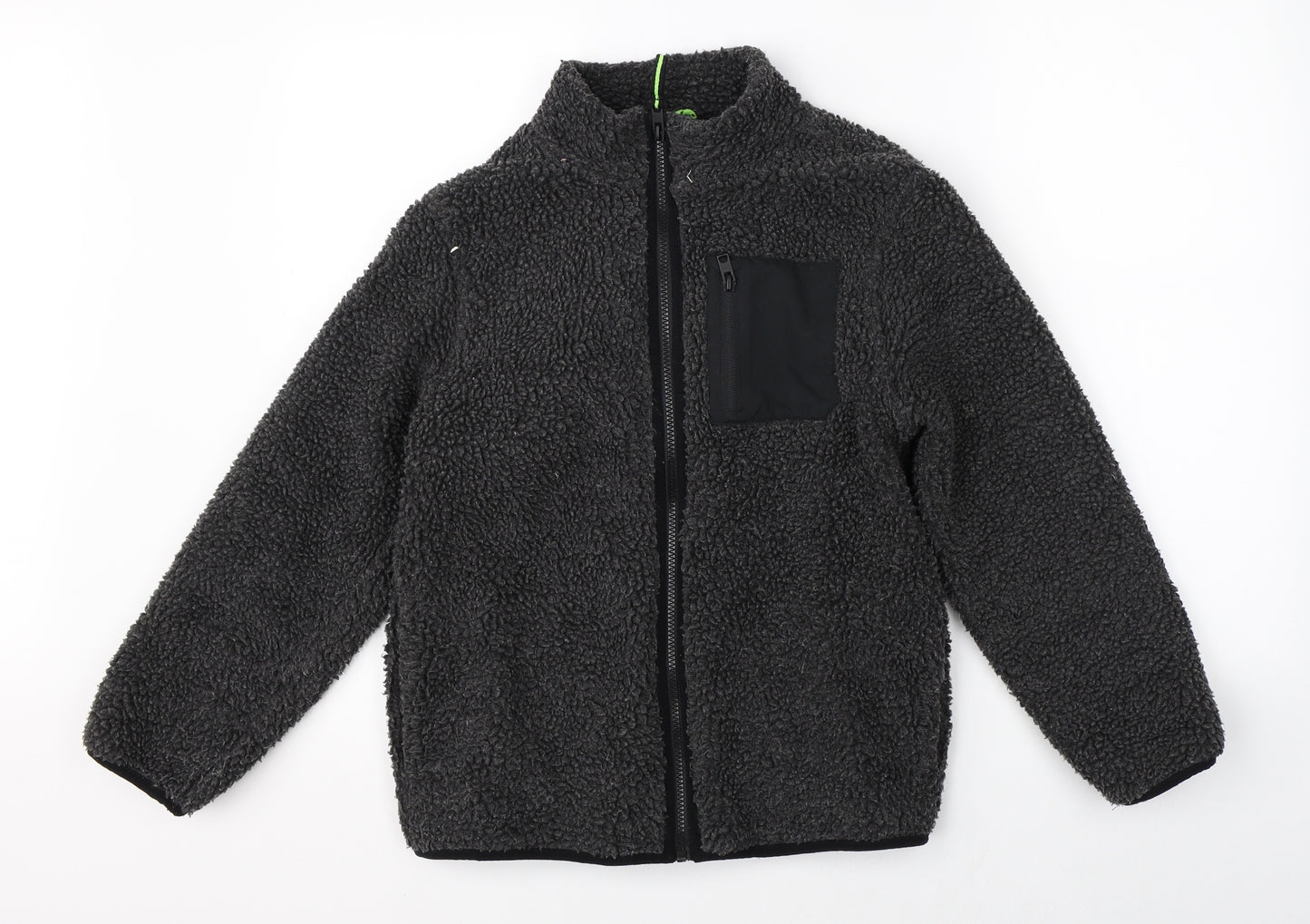 F&F Boys Black   Full Zip Jumper Size 10-11 Years