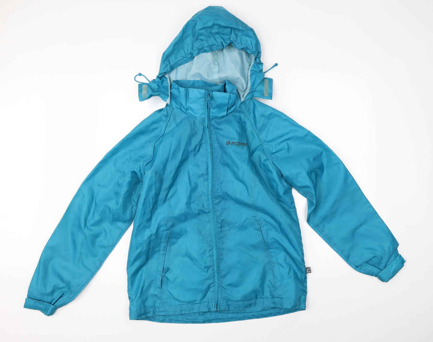 Outdoor Essentials Womens Blue   Rain Coat Jacket Size 10