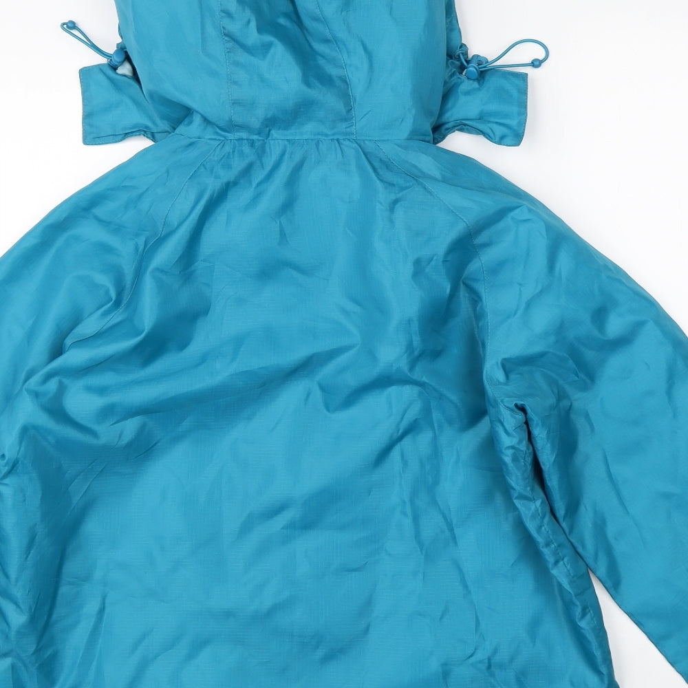 Outdoor Essentials Womens Blue   Rain Coat Jacket Size 10
