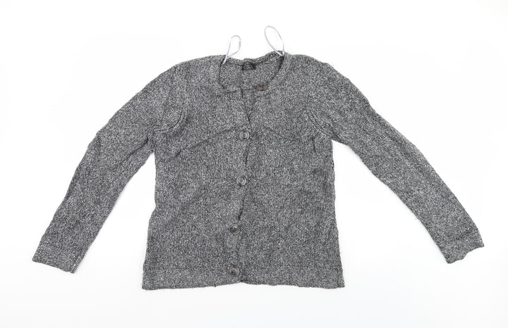 BM Womens Grey   Cardigan Jumper Size M